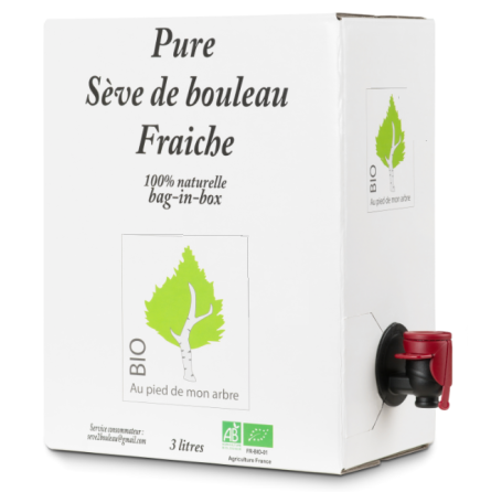 Sève de bouleau fraîche bag in box 3L