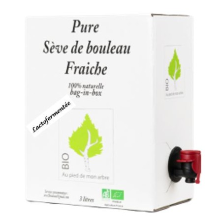Sève de bouleau fraiche bio Lactofermentée 3L